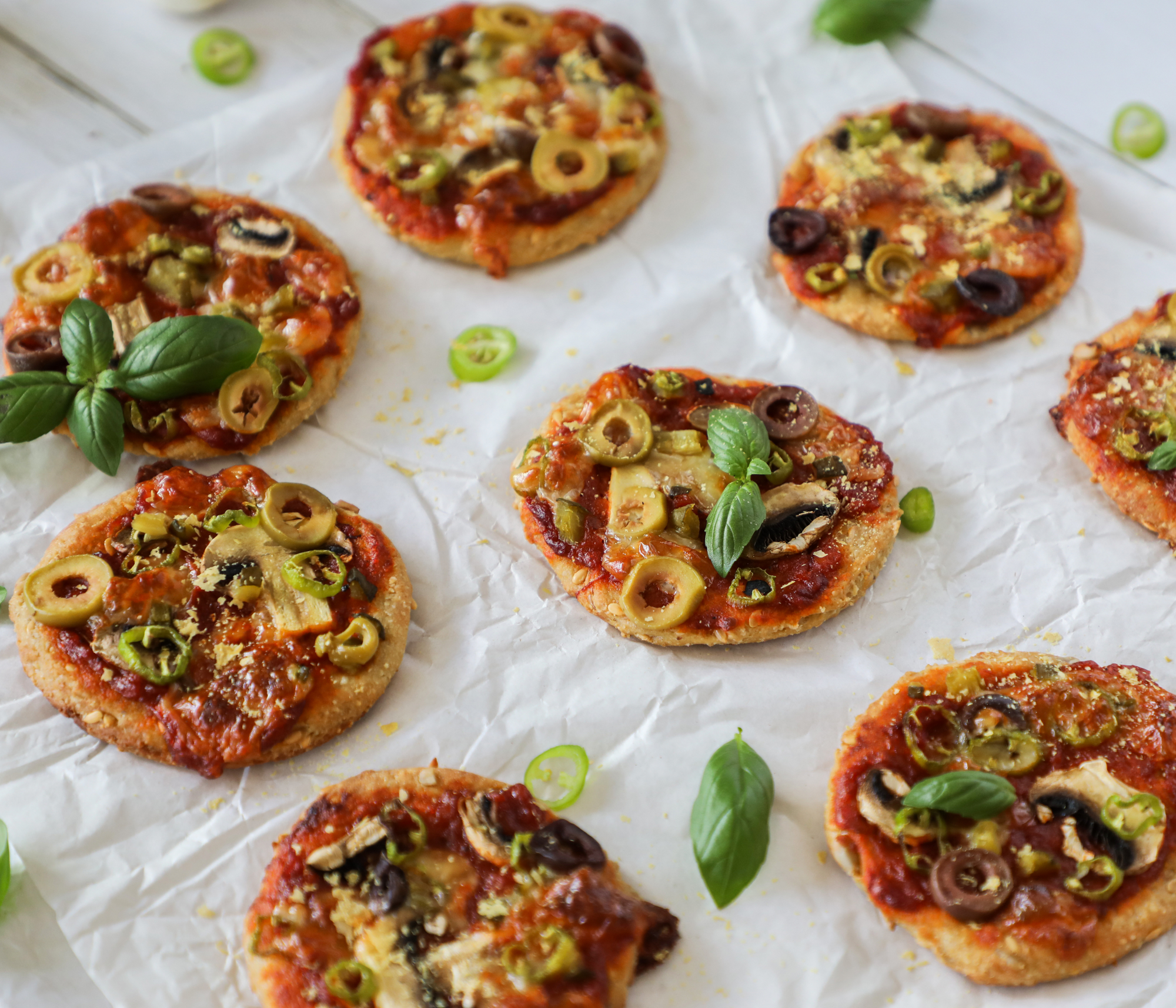 Keto Mini Pizzas Recipe (Vegan)