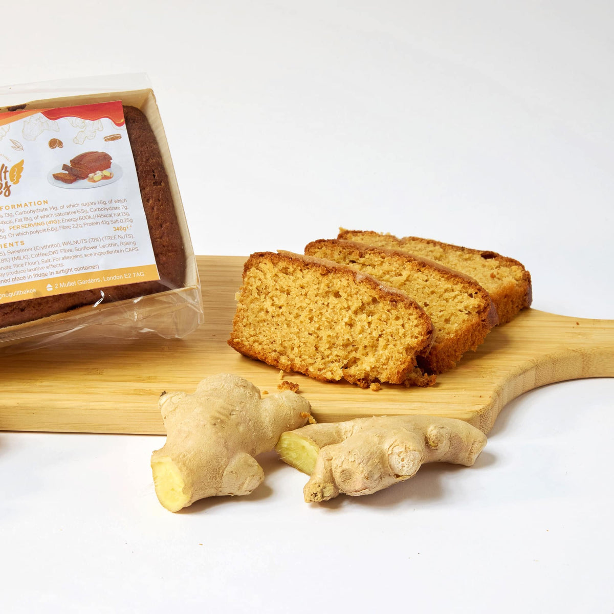 Slices of Caramel &amp; Ginger Spice Keto Cake Loaf