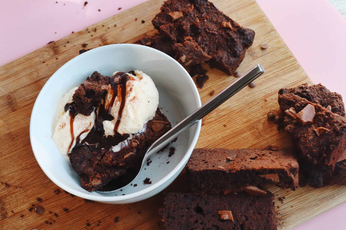 Keto chocolate brownie mix - diabetic friendly low carb ice cream